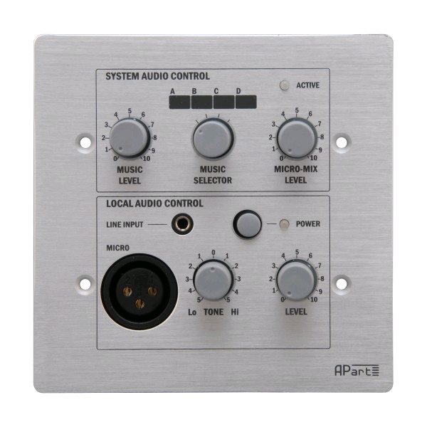 APART AUDIO / BIAMP PM1122RL bedieningspaneel met XLR/Jack PM1122