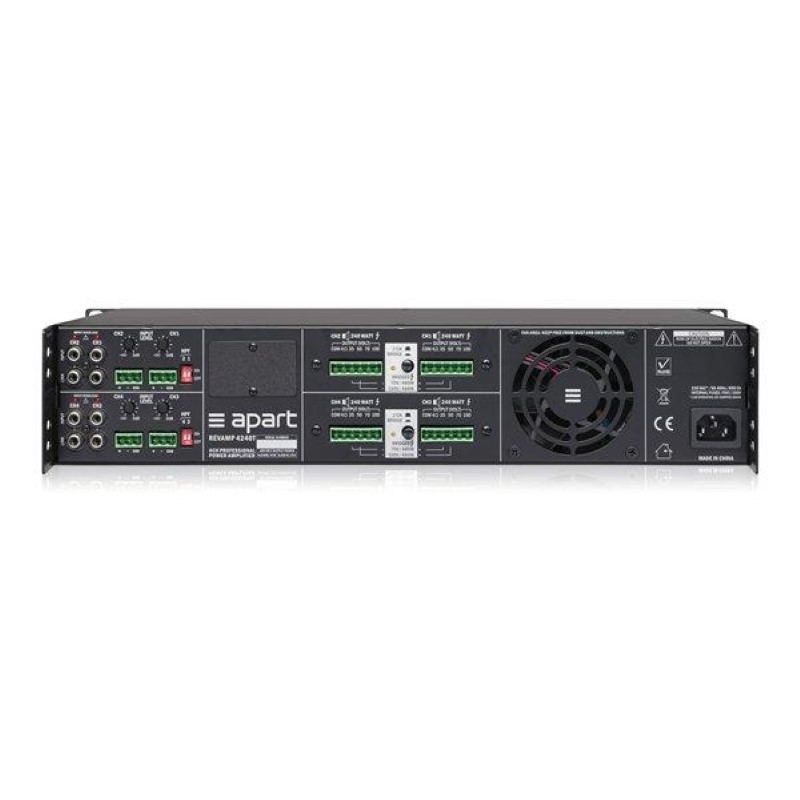 APART AUDIO / BIAMP REVAMP4240T 4-kanaals versterker 4x240W/100V