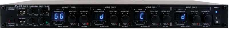 APART AUDIO / BIAMP ZONE4R Zone4 controle paneel B Stock