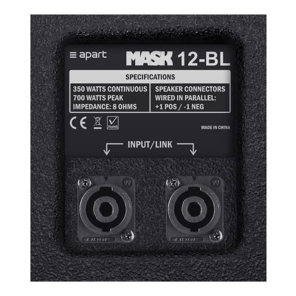 APART Audio MASK12 700W RMS 12"+ 1.4" speaker (per stuk)
