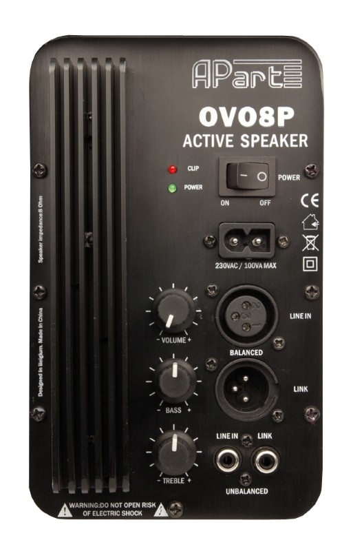 APART Audio OVO8P 60W RMS Actieve speaker (per stuk)