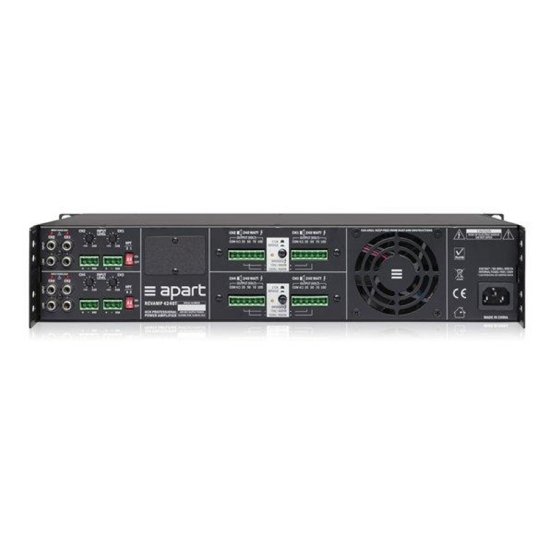 APART Audio REVAMP4240T 4-kanaals versterker 4x240W/100V