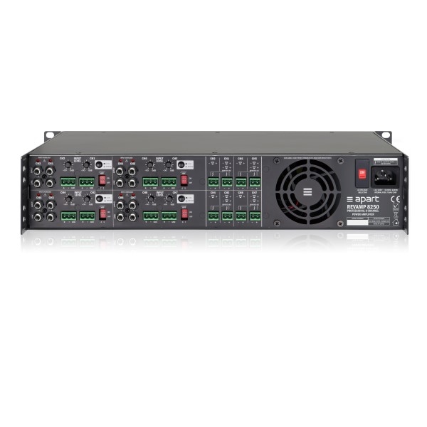 APART Audio REVAMP8250 8-kanaals versterker 8x250W/4 Ohm