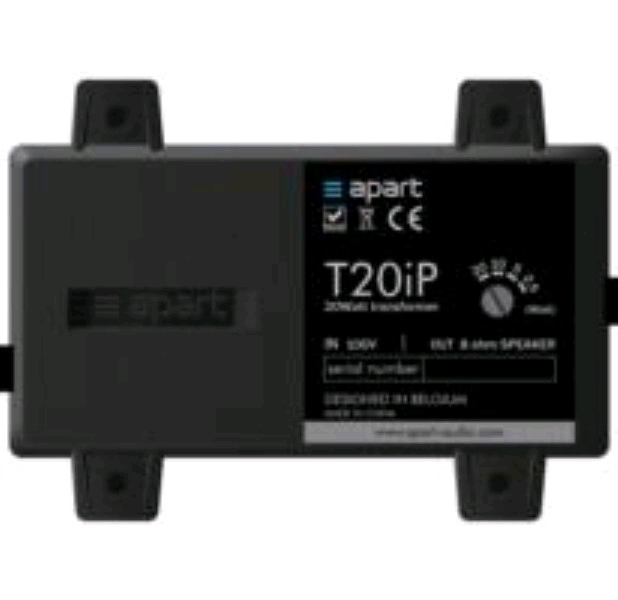 APART Audio T20IP Transformator 8 Ohm naar 100V 20W