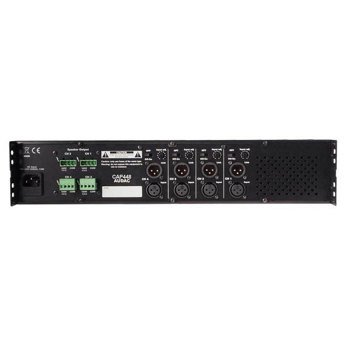 AUDAC CAP448 Eindversterker 100 Volt 4 x 480 W
