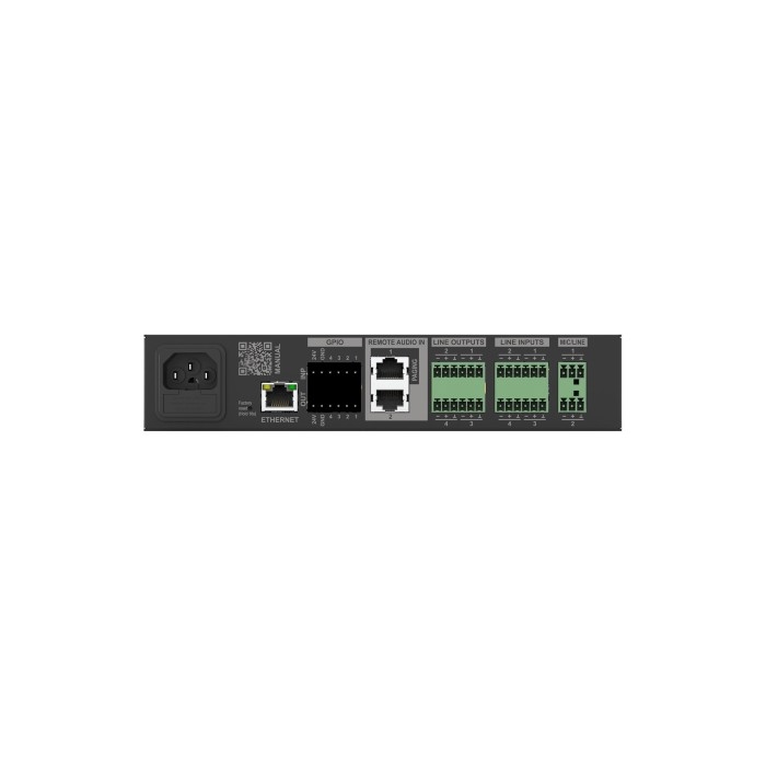 AUDAC MAIA4 Audiomixer-, Matrixprocessor 10 inputs en 4 outputs
