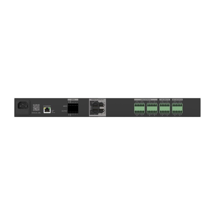 AUDAC MAIA8 Audiomixer-, Matrixprocessor 16 inputs en 8 outputs