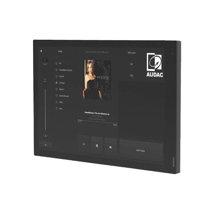 AUDAC RIVEA-L/B - 10 inch touchscreen - zwart
