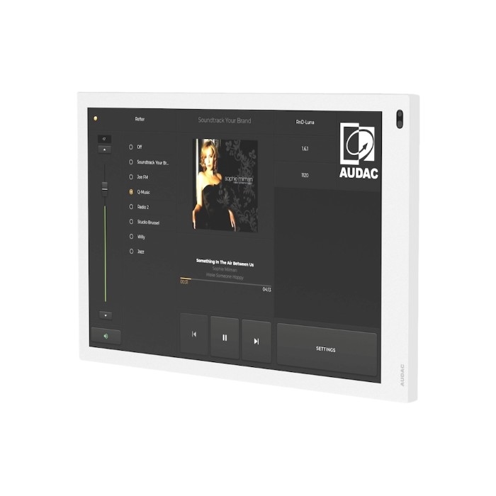 AUDAC RIVEA-L/W - 10 inch touchscreen - wit