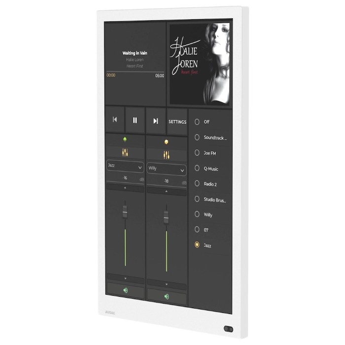 AUDAC RIVEA-L/W - 10 inch touchscreen - wit