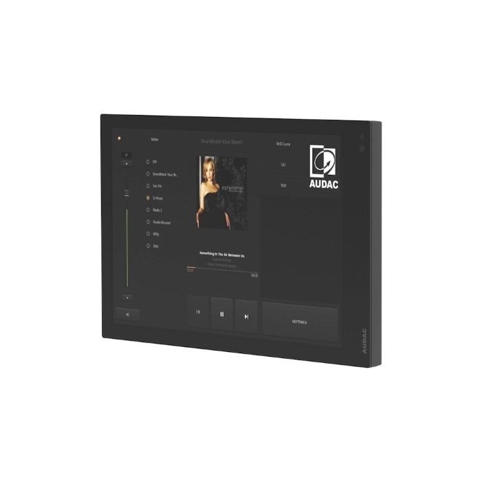 AUDAC RIVEA-M/B - 7 inch touchscreen - zwart