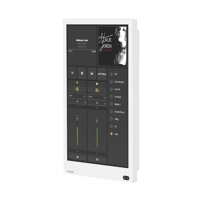 AUDAC RIVEA-M/W - 7 inch touchscreen - wit
