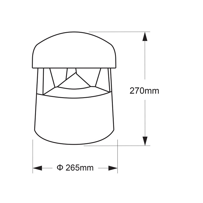 AUDIOPHONY PARK30-6028 Outdoor Tuin Speaker 30W IP66 Donker Groen