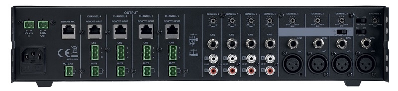 AUDIOPHONY Prezone 444 MKII Mixing Desk 8 kanaals 4 output zones