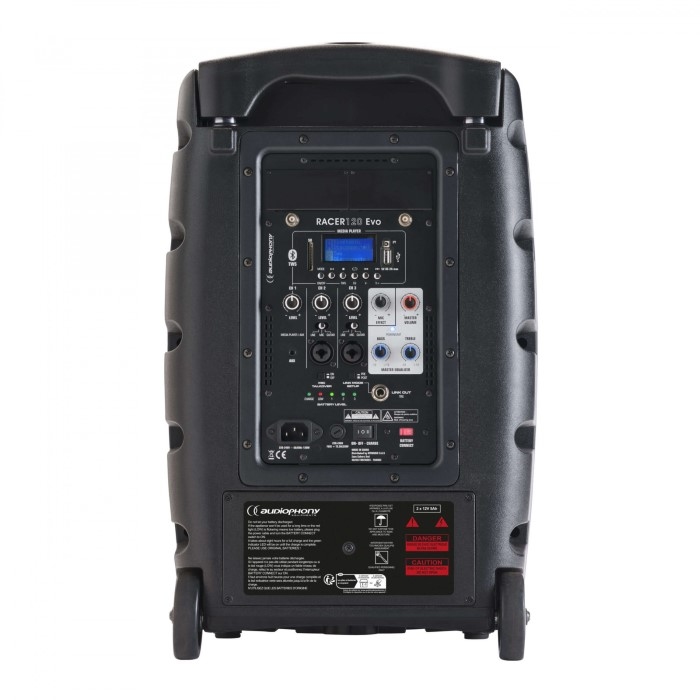AUDIOPHONY RACER120 EVO Draagbare luidspreker met oplaadbare batterij 120W