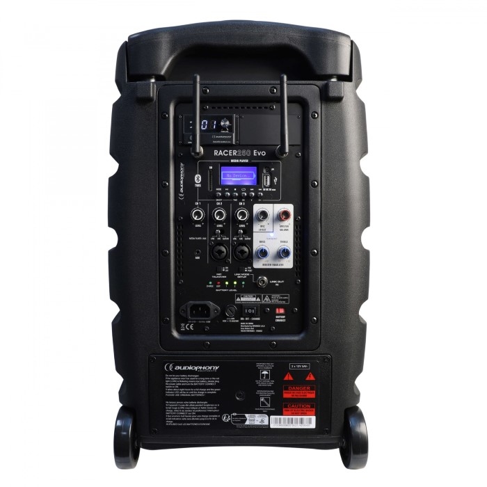 AUDIOPHONY RACER250 EVO Draagbare luidspreker met oplaadbare batterij 250W