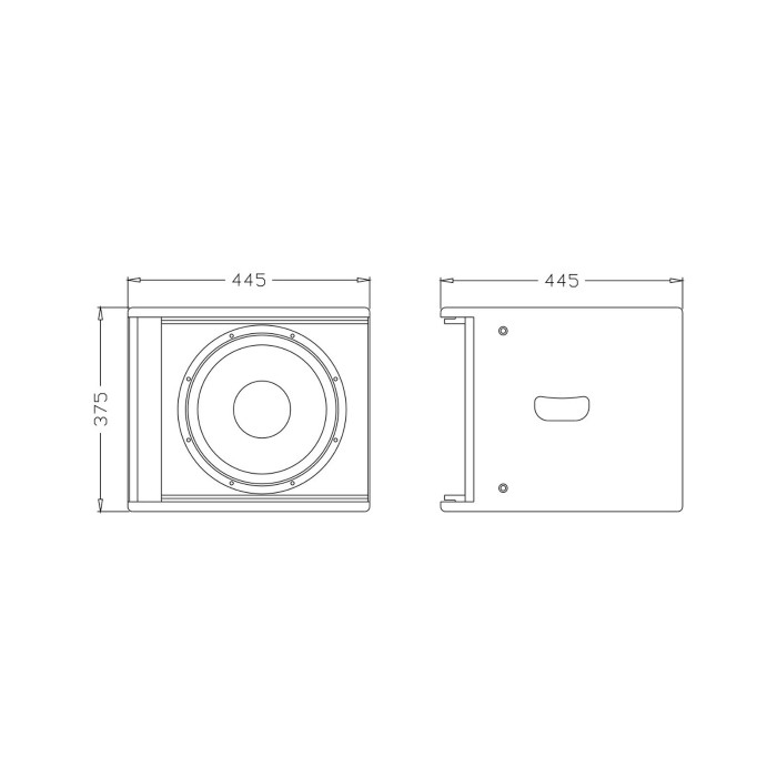 AUDIOPHONY SLine 112SubB Passieve Subwoofer Installatie 350W RMS 8 Ohm