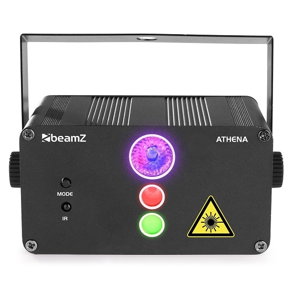 BEAMZ Athena RG GOBO Laser Systeem met Batterij