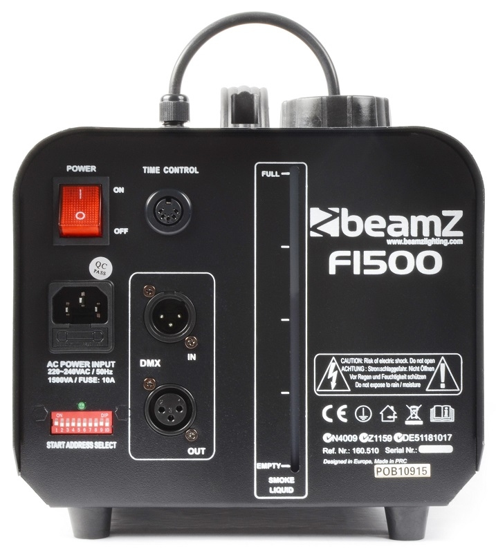 BEAMZ F1500 DMX Fazer inclusief timer/output controller