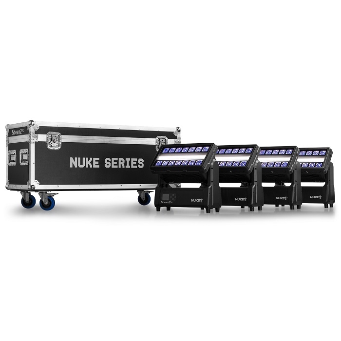 BEAMZ FLCNL04 Flightcase voor 4x NUKE Moving Head