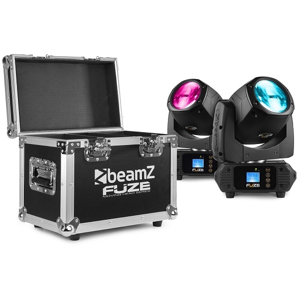 BEAMZ FUZE75B LED Moving Head Beam 75W 2 stuks in flightcase