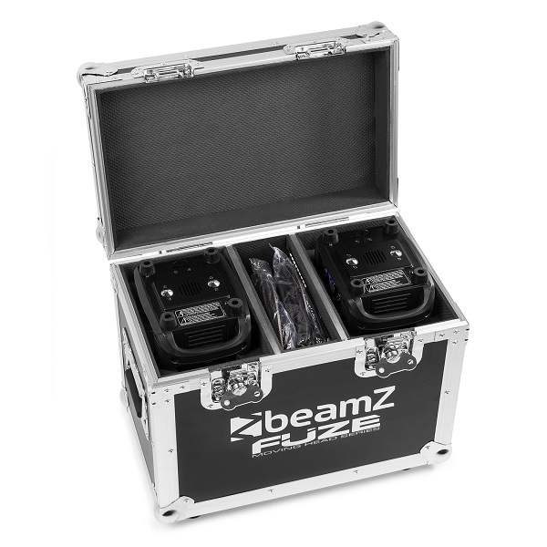BEAMZ FUZE75S Moving Head Spot 75W 2 stuks in flightcase
