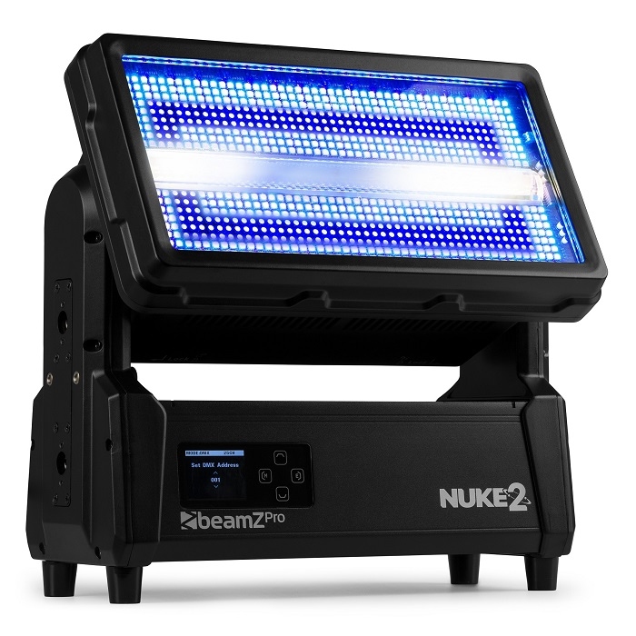 BEAMZ NUKE2 Gemotoriseerde Strobe / Wash Outdoor IP65