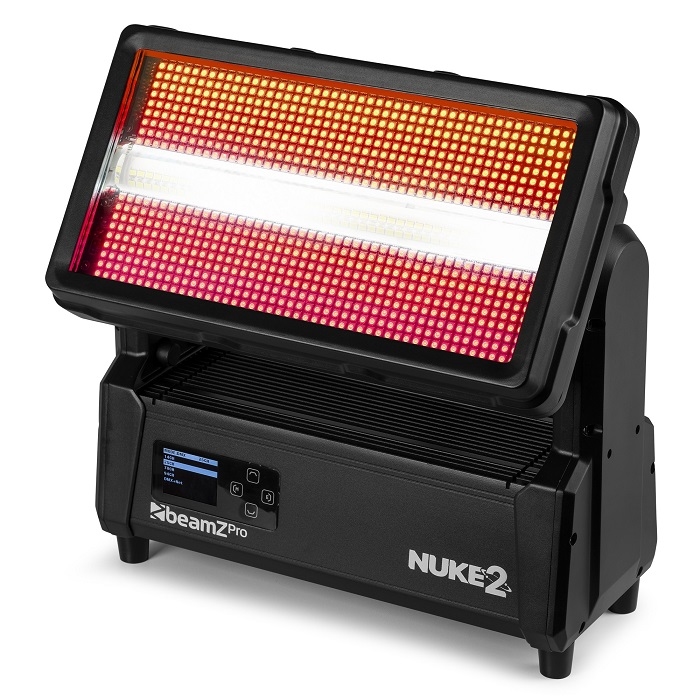 BEAMZ NUKE2 Gemotoriseerde Strobe / Wash Outdoor IP65