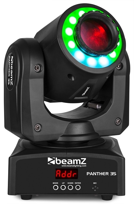 BEAMZ Panther 35 LED Spot Moving Head met LED Ring