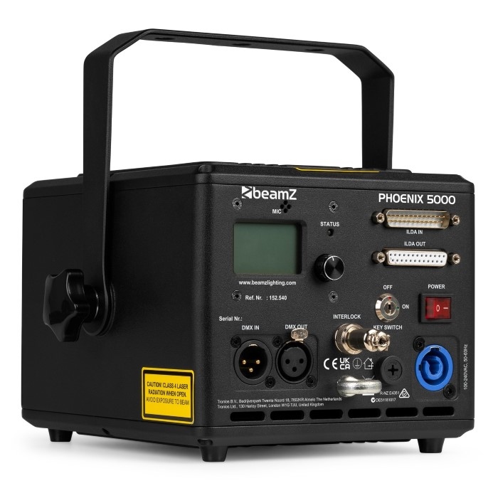 BEAMZ Phoenix 5000 Analoog Laser Systeem