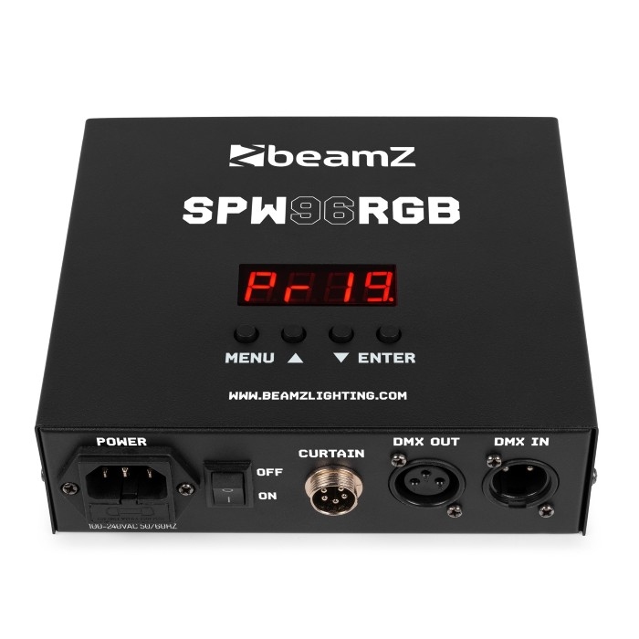 BEAMZ SPW96RGB Sparkle Wall 3x2m met Controller en 96 RGB LEDs