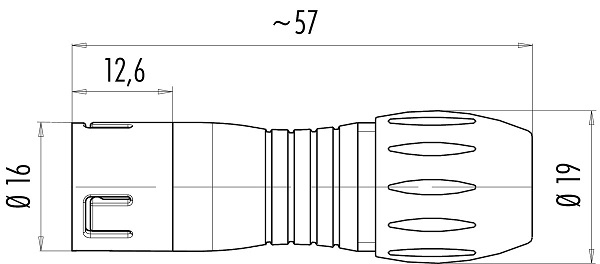 BINDER Kabeldeel 720 serie Male 5-polig (IP67)