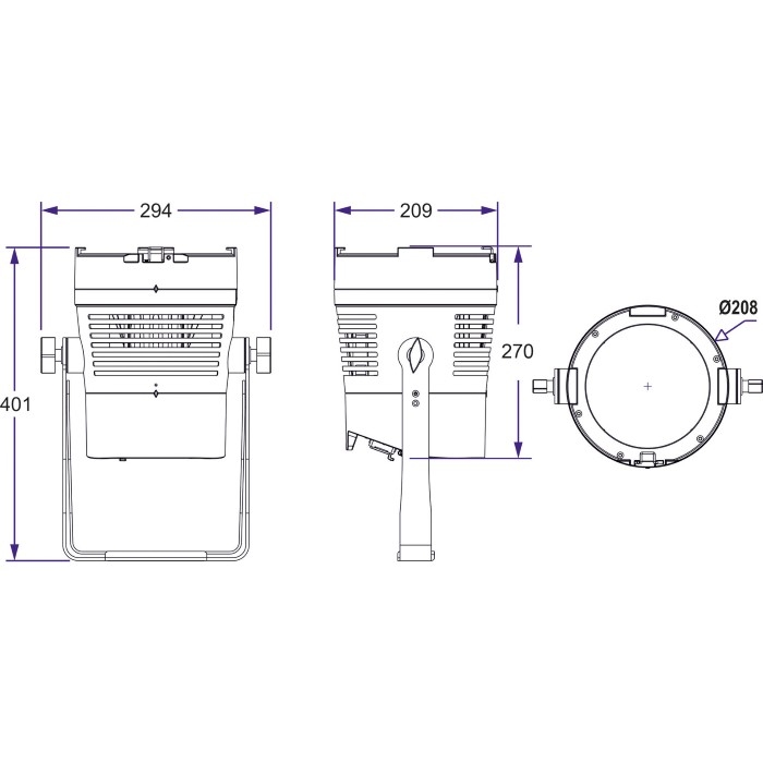 BRITEQ BTI-EXPOBEAM WW IP65 COB armatuur 3000K