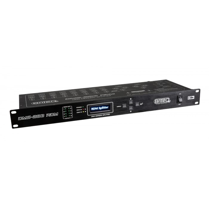 BRITEQ DMS-283 RDM DMX-merger + splitter + booster met RDM-ondersteuning