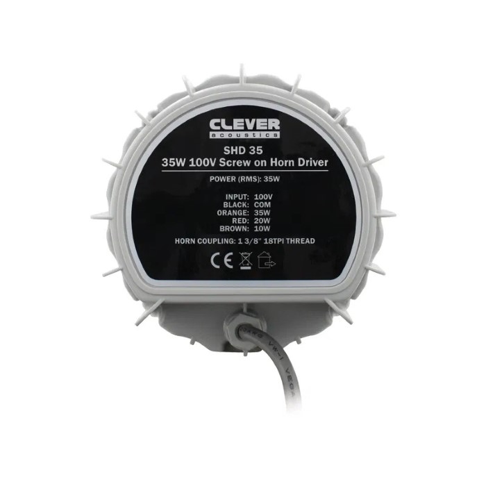 CLEVER ACOUSTICS SHD 35 35W 100V Screw On Horn Driver
