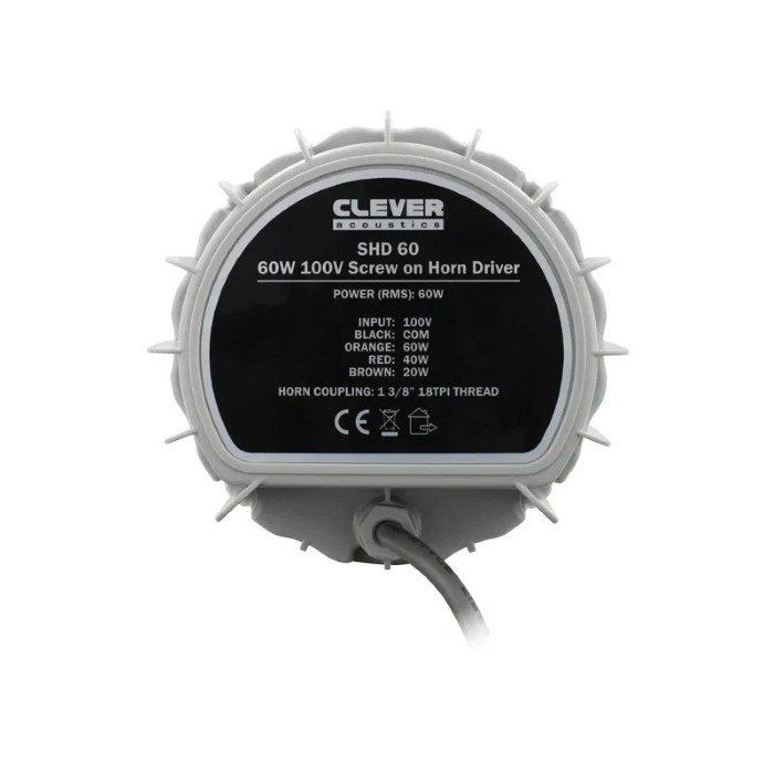 CLEVER ACOUSTICS SHD 60 60W 100V Screw On Horn Driver