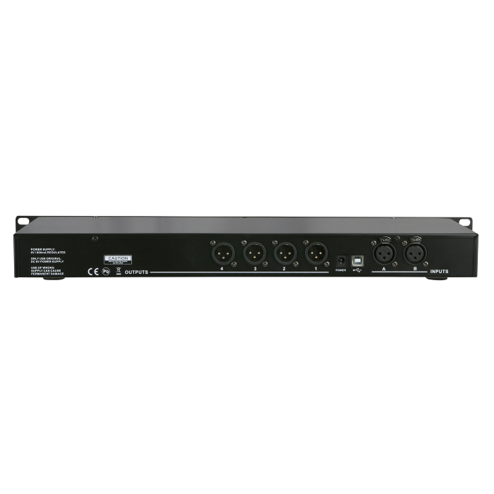 DAP DCP-24 MKII 4-kanaals Digitale Crossover