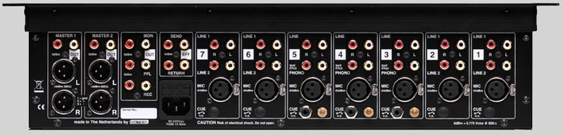 DATEQ LPM 7.4 7-kanaals Installatie en DJ mixer