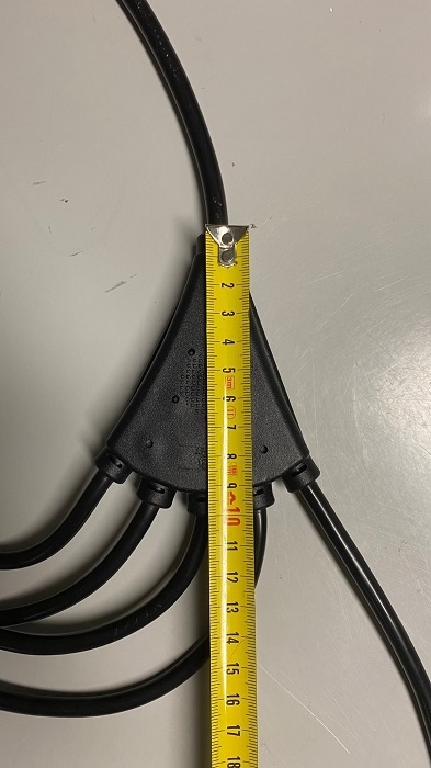 DELTACO Multi-Power-kabel IEC C14 naar 5x IEC C13