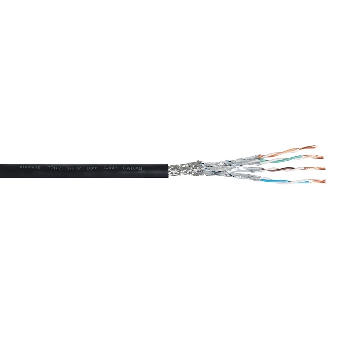 ELUMEN8 CABL620B S/FTP Datakabel CAT6A, 100m Drum Zwart