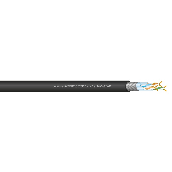 ELUMEN8 CABL620B S/FTP Datakabel CAT6A, 100m Drum Zwart