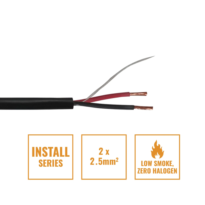 ELUMEN8 CABL625 Installatie LSZH 2 Core 2 x 2.5mm2 Speaker Cable SP2X2.5B