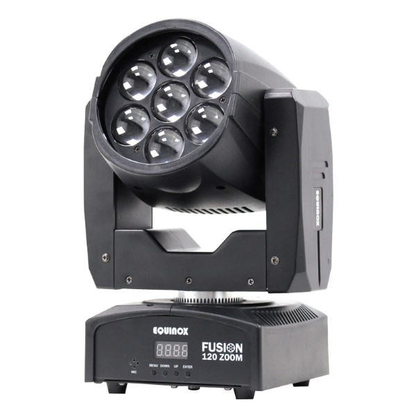 EQUINOX 4x Fusion 120 Zoom + Luxe Case + Klemmen - zwart