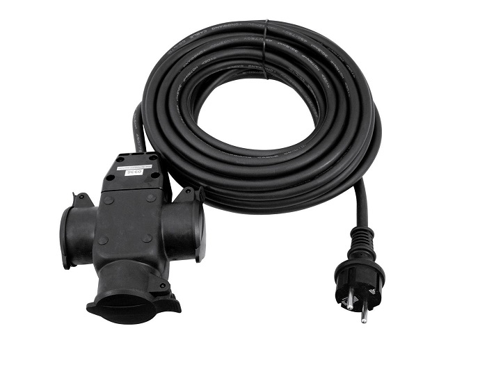 EUROLITE Verlengsnoer 3-voudig 3x1,5 10 meter