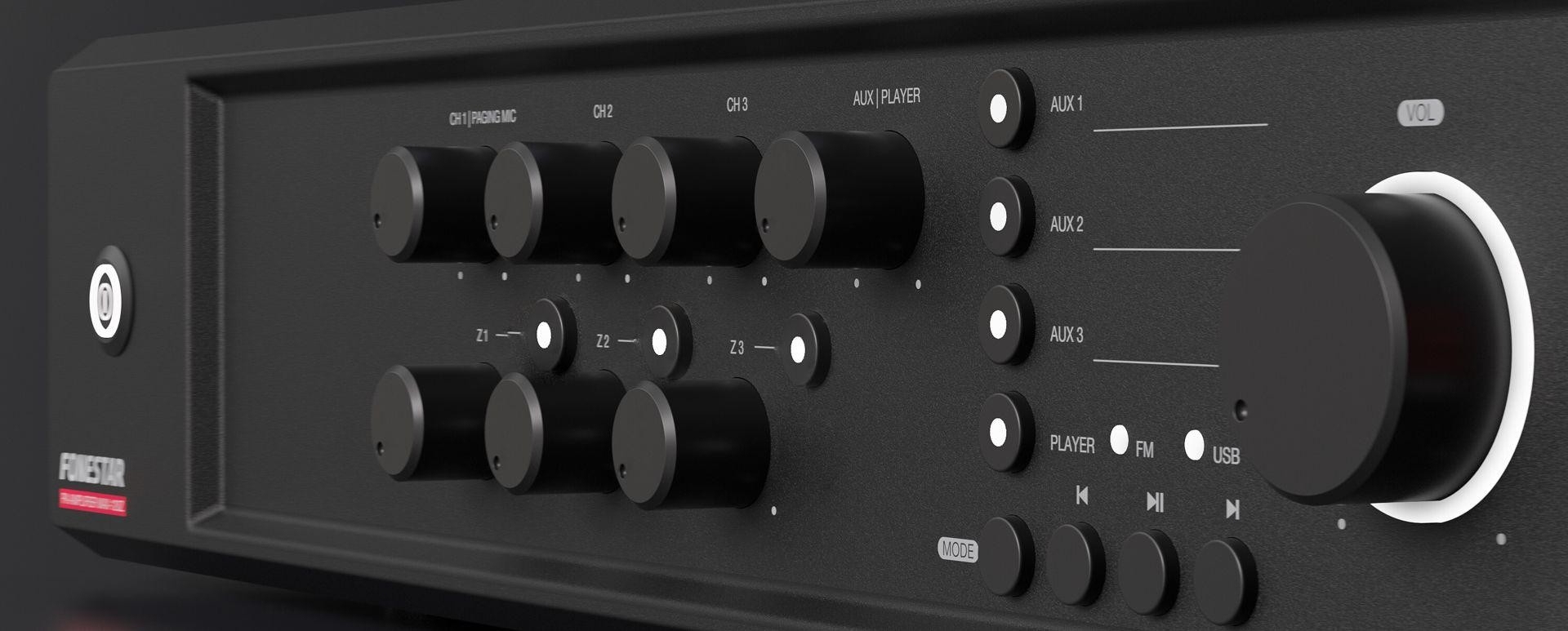 FONESTAR-MAX-120Z Mengversterker 5 zones 120W