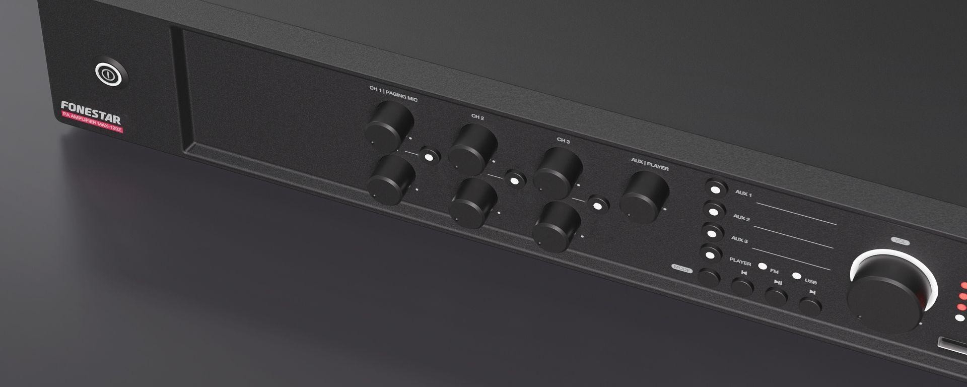 FONESTAR-MAX-120Z Mengversterker 5 zones 120W