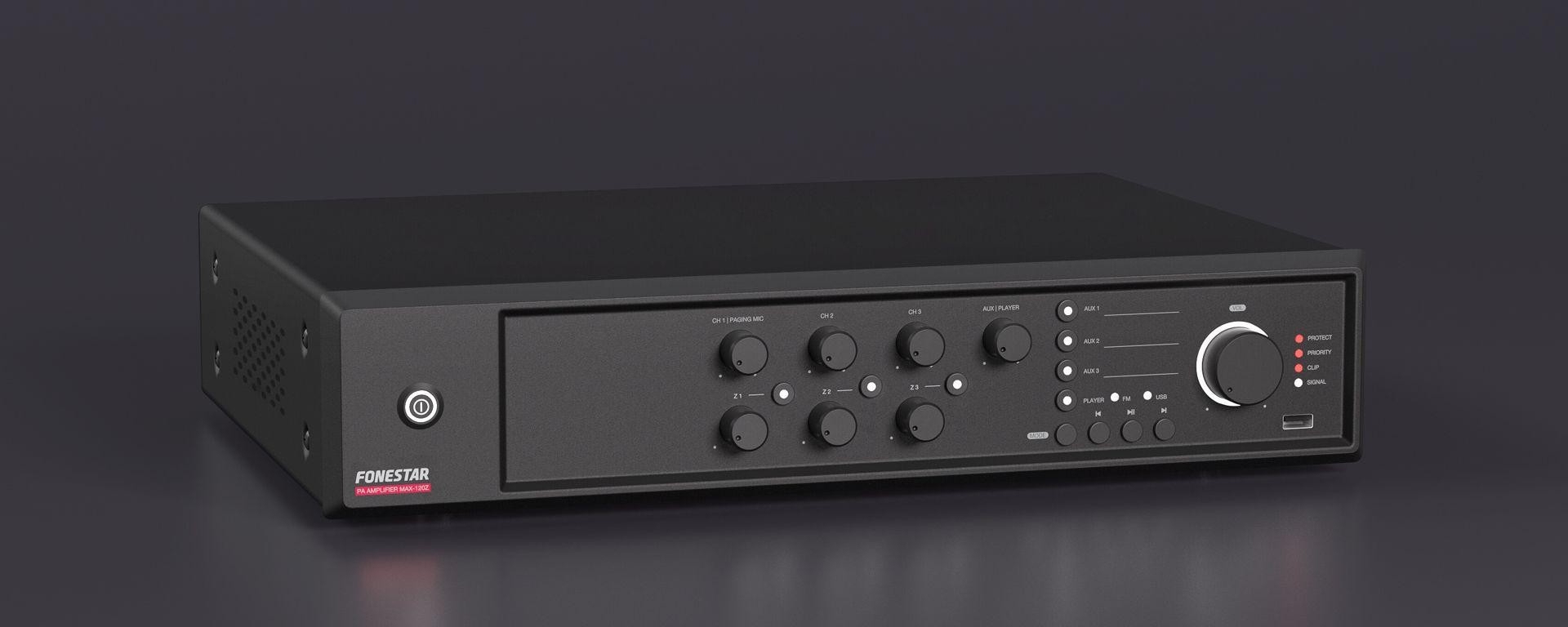 FONESTAR-MAX-120Z Mengversterker 5 zones 120W