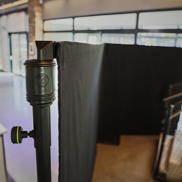 GRAVITY PAD T Horizontale paal Pipe & Drape systeem 1900-3500mm