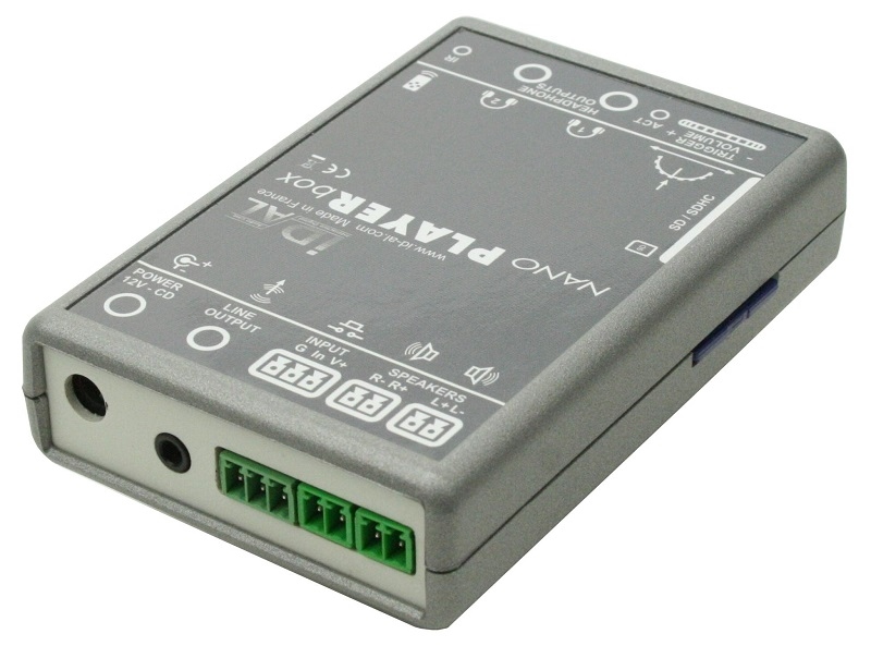 ID-AL Nano Player Box MP3/WAV met speakeruitgang 45W