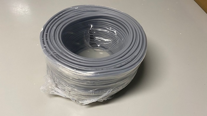 Installatiekabel grijs 2x1mm2 br-bl  meter
